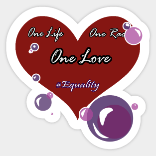 One Love Sticker